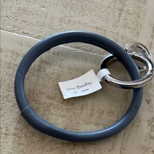 Vera Bradley Gray Key Ring Bracelet